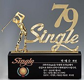 크리스탈 & 금속CNC조각 트로피  [JW427-02]