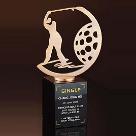 크리스탈 금속 수공예 트로피  [JW429-02]